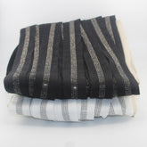 2 meter 35mm Trimming with a central line of strasses (11mm), covered with Tulle , Black or White